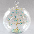 decoração de bola de árvore de Natal de vidro personalizado